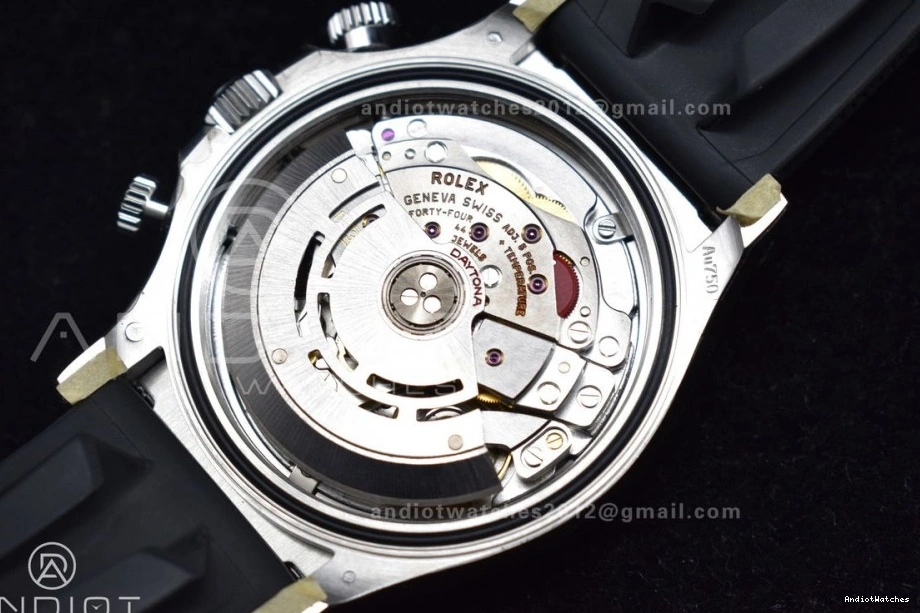 SA4130 Clean Silver Daytona 116519 Black 1:1 Best Edition Strap on Rubber Dial Elegant 904L Case SS 414 V 0331